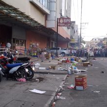 Filipinuose per sprogimą prekybos centre žuvo mažiausiai du žmonės