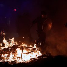 Barselonoje po 500 tūkst. separatistų mitingo intensyvėjo smurtas