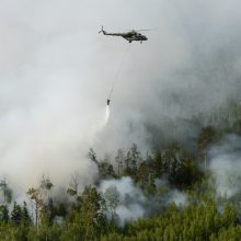 Sibiras dūsta nuo miškų gaisrų sukelto smogo