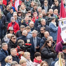 Prie Seimo 1 tūkst. pieno gamintojų reikalauja paramos, K. Navicko pasitraukimo
