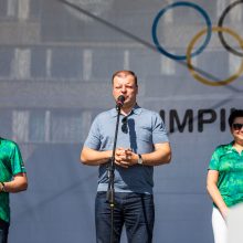 Panevėžyje uždegtas deglas skelbė Olimpinės dienos pradžią