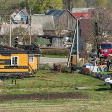 Tauragės rajone sudegė klebonijos pastato stogas