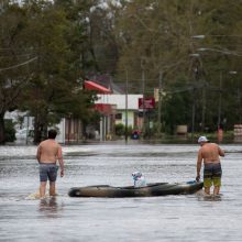 JAV pietryčiuose katastrofiški potvyniai grasina sugriauti užtvankas