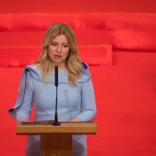 Inauguruota pirmoji Slovakijos prezidentė moteris