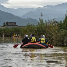 Japoniją nusiaubusio taifūno aukų padaugėjo iki 40