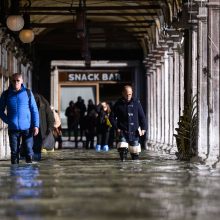 Europos Sąjunga pasirengusi padėti potvynio užtvindytai Venecijai