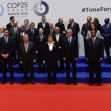 JT vadovas ragina šalis nepasiduoti kovoje su klimato kaita