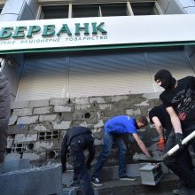Rusijos banko padalinio Ukrainoje veikla gali būti apribota