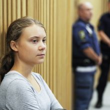 G. Thunberg nuteista už nepaklusimą Švedijos policijai, jai skirta bauda