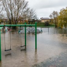 Meras: dėl vandens lygio Akmenoje ekstremali situacija Kretingoje neskelbiama