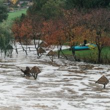 Meras: dėl vandens lygio Akmenoje ekstremali situacija Kretingoje neskelbiama