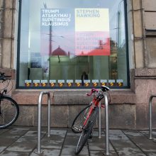 Vilniuje vienai dienai atidarytas S. Hawkingo knygai skirtas knygynas