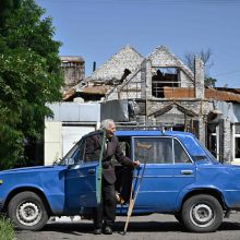 Ukrainos pajėgos skelbia naktį numušusios šešias rusų raketas ir 32 dronus