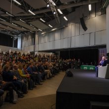 G. Nausėda apie knygų mugės fenomeną: nei knyga, nei kultūra nemirė