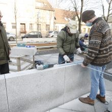 Ferdinando skvero rekonstrukcija: nekantriems klaipėdiečiams tvora – ne kliūtis