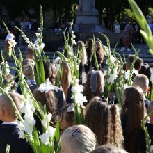 Uostamiesčio gėlių pardavėjai Rugsėjo 1-ajai – pasiruošę