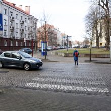 Dėl perėjos Klaipėdos savivaldybė siūlo siaurinti gatvę?