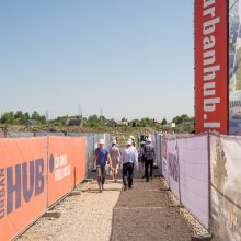 Verslo miestelio „Urban HUB“ statybų pradžią paskelbė įkurdinta bičių bendruomenė