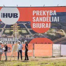 Verslo miestelio „Urban HUB“ statybų pradžią paskelbė įkurdinta bičių bendruomenė