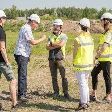 Verslo miestelio „Urban HUB“ statybų pradžią paskelbė įkurdinta bičių bendruomenė