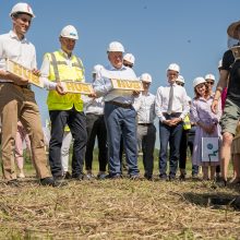 Verslo miestelio „Urban HUB“ statybų pradžią paskelbė įkurdinta bičių bendruomenė