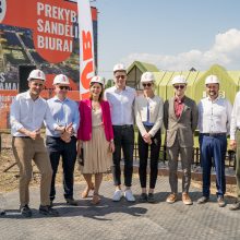 Verslo miestelio „Urban HUB“ statybų pradžią paskelbė įkurdinta bičių bendruomenė