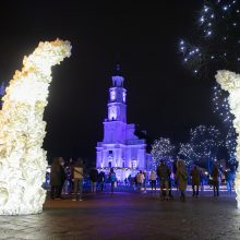 Epidemiologai su pasibaisėjimu stebi masinius susibūrimus prie eglučių