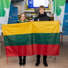 Lietuvos rinktinė palydėta į Europos jaunimo žiemos olimpinį festivalį