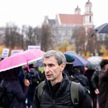 Per A. Paleckio palaikymo mitingą Vilniuje sulaikytas vyras