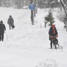 Žiemos audra Estijoje ir Suomijoje: be elektros liko tūkstančiai žmonių