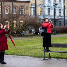 Vilniuje nukeltas sovietmečio veikėjo ir rašytojo P. Cvirkos paminklas