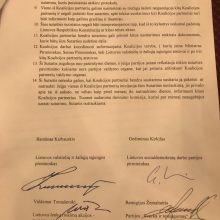 Keturios partijos pasirašė koalicijos sutartį