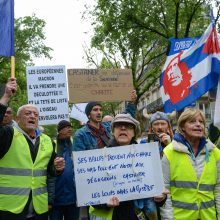 „Geltonųjų liemenių“ protestas Prancūzijoje silpsta?