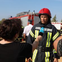 Kauno rajono ugniagesiams atsistoti ant kojų padėjo kolegos lenkai