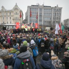 Vilnius jau švenčia: iškeltos vėliavos, atidaryta paroda