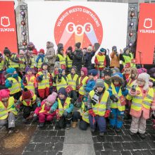 Vilnius jau švenčia: iškeltos vėliavos, atidaryta paroda