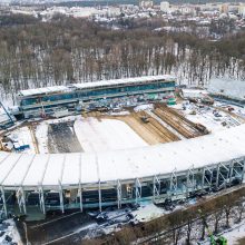 Atgyjančiame S. Dariaus ir S. Girėno stadione – plika akimi matomi pokyčiai