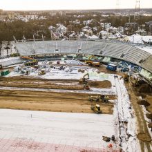 Atgyjančiame S. Dariaus ir S. Girėno stadione – plika akimi matomi pokyčiai