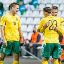 Puikų žaidimą demonstravusi Lietuvos jaunimo futbolo rinktinė nugalėjo Graikiją