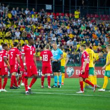 Devyniese rungtynes baigę Lietuvos futbolininkai išplėšė lygiąsias su Liuksemburgu