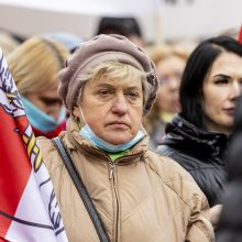 Dėl Trakų rajono švietimo įstaigų pertvarkos – protestas prie Vyriausybės 