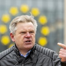 Dėl Trakų rajono švietimo įstaigų pertvarkos – protestas prie Vyriausybės 