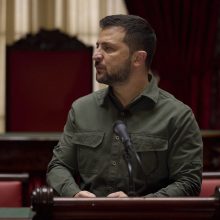 Vašingtone viešintis V. Zelenskis įspėja, kad be JAV karinės paramos Ukraina pralaimės