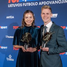 Kaune surengta 2023-ųjų TOPsport Lietuvos futbolo apdovanojimų šventinė ceremonija