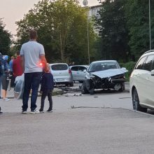 K. Griniaus gatvėje – dviejų automobilių avarija