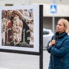 Laisvės alėjoje – paroda su vaizdais iš Charkivo