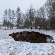 Biržų regioniniame parke – dar viena įgriuva