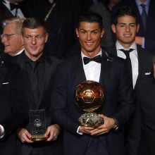 C. Ronaldo antrus metus iš eilės tapo „Aukso kamuolio“ prizo savininku