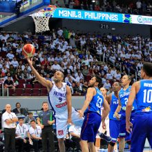 Prancūzijos krepšinio rinktinė Filipinuose įveikė šeimininkus
