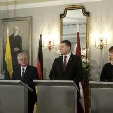 D.Grybauskaitė, J.Gauckas, R.Vėjuonis ir K.Kaljulaid